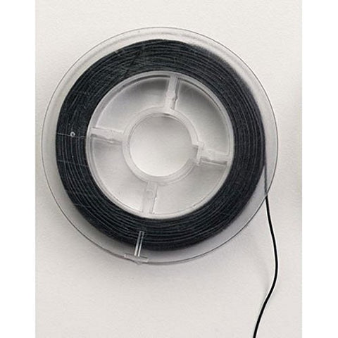 Stretchy Cord, 0.5mm, Black, 9yd/pkg (Pack of 1)