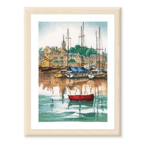 Sunrise at Yacht Harbour by Lanarte Classic collection Counted Cross Stitch kit