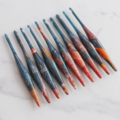 Furls Crochet Hook, Limited Edition NEBULA Streamline Galaxy, Ergonomic Handle Crochet Hooks