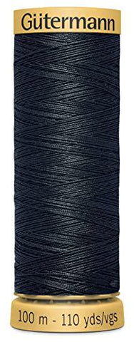 Gutermann 103C-9800 Natural Cotton Thread, 110-Yard, Almost Black