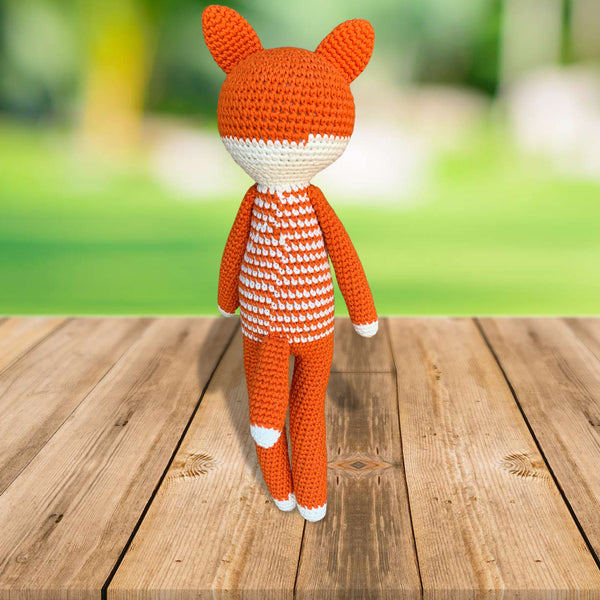 Amigurumi Crocheted Fox Plush, Small Stuffed Fox Toy – Crafts By KFRod