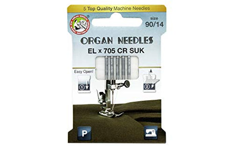 Organ Needles Mach Needle ELX705 SUK Sz90/14 5pc