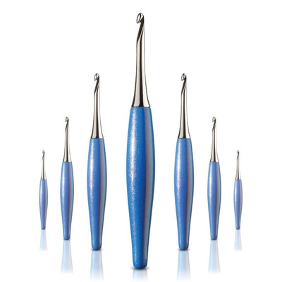 Furls Odyssey Crochet Hook BLUE with Nickel, DISCONTINUED/RARE