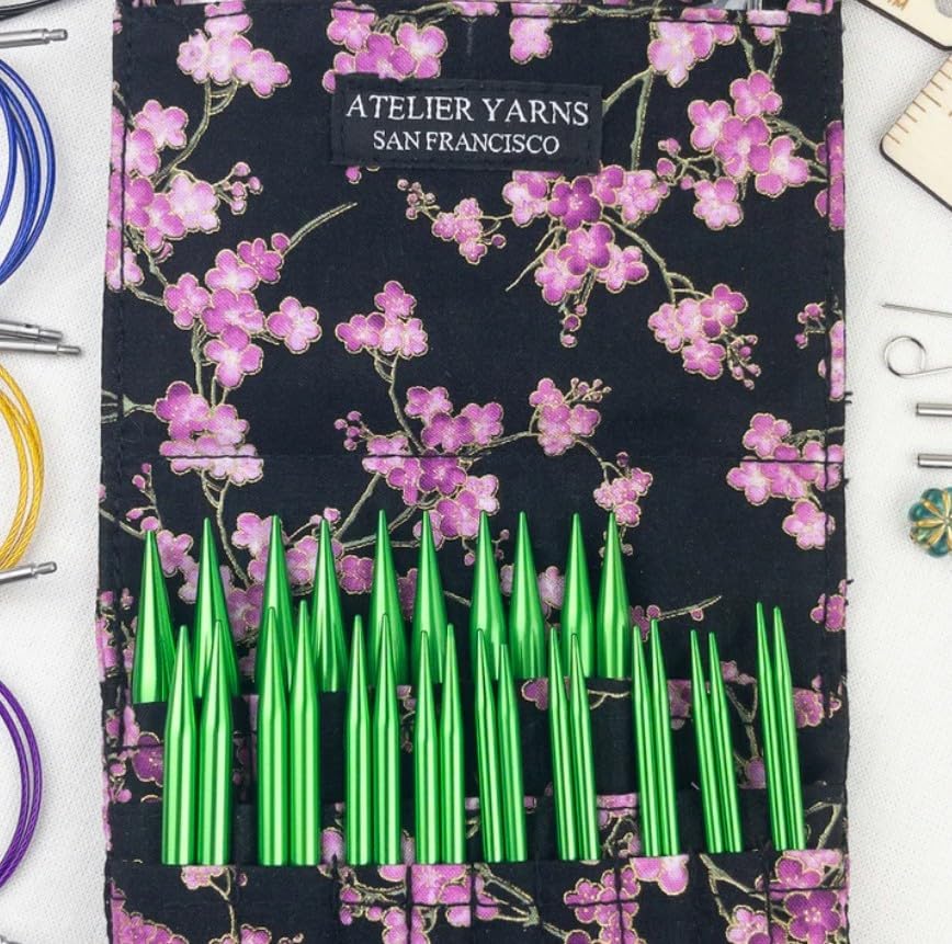 Atelier Interchangeable Knitting Needles, Stainless Steel, Knitting Needles Set