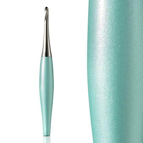 Furls Crochet Hook, Odyssey MINT Green with Nickel (DISCONTINUED/RARE)