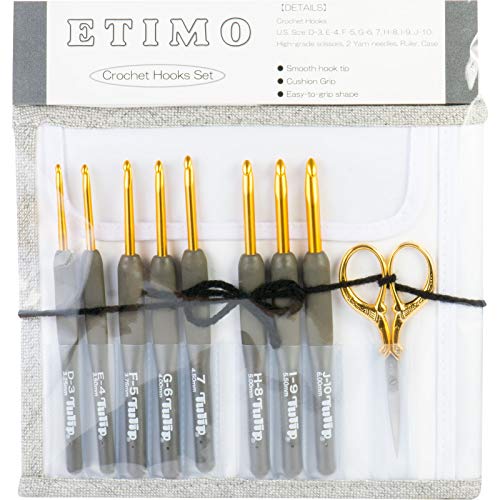 Tulip Company Limited Etimo Crochet Hook Set with Cushion Grip TEG-003