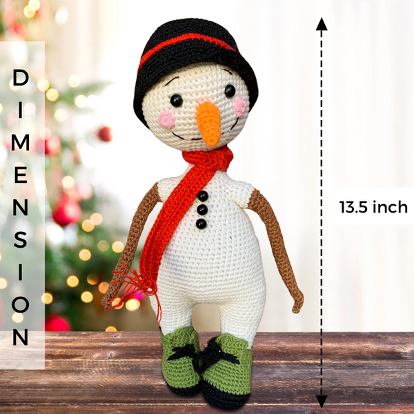 handcrafted snowman, hand made snowman, figurine snowman, cute snowman figurines, cute crochet snowman, crochet tiny snowman, crochet the snowman, crochet stuffed snowman