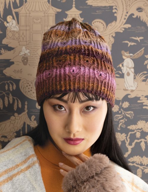 Noro Tabi Yarn Hat Knitting Pattern – Alternating Rib Design (Digital Download)
