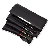 Furls Leather Crochet Clutch: Hook Organizer Travel Bag and Purse