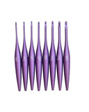 Furls Crochet Hook, Limited Edition Grape Streamline Metal, Ergonomic Handle Crochet Hooks 7" (Matte, F - 3.75MM)