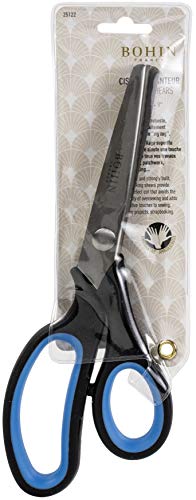 BOHIN FRANCE SCISSORS SHEARS 9 BLA AND BL, 9", Black And Blue Handle