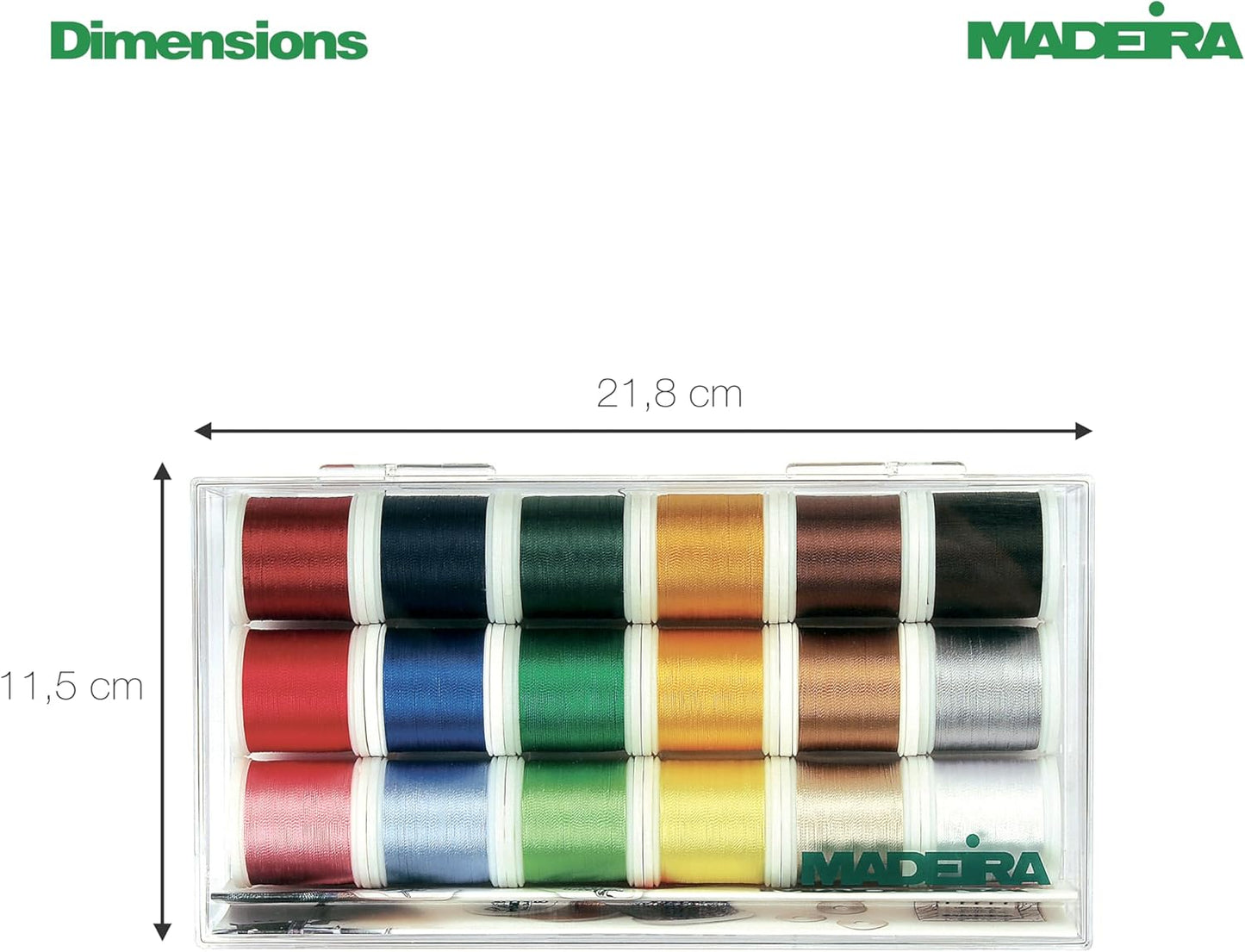 Tacony Corporation Madeira Rayon Thread Sampler 18/Pkg