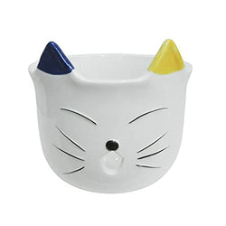 Cat Yarn Bowl, Yarn Bowl for Crocheting and Knitting Made of Ceramic 5x6x6 Inches