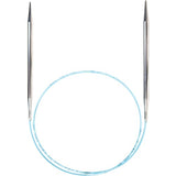 skacel by addi Circular Knitting Needles, 16 Inch (40 cm) Rocket Round Brass Knitting Needle Pair with Nylon Cord, 7 mm (US Size 10.75)