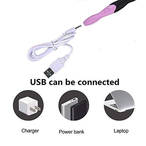 Light Up Crochet Hooks Set, 11 Interchangeable Heads Size 2.5mm to 8mm, Lighted Crochet Hook