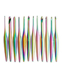 Furls Crochet Hook, Limited Edition Matte Aura Streamline Metal, Ergonomic Handle Crochet Hooks 7" (Matte, E - 3.50MM)