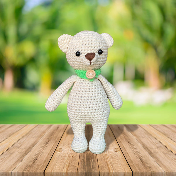 Crochet Mini Teddy Bear Figurine | Amigurumi Little Bear Plush Toy | Handmade Teddy Bear Stuffed Animal
