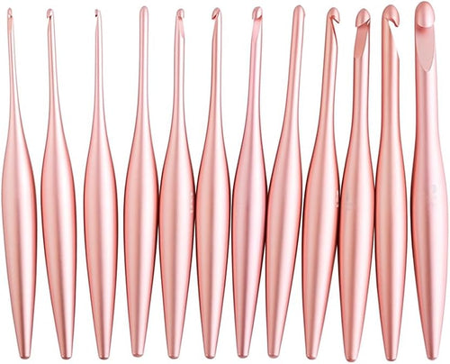 Furls Streamline Metal Blush Crochet Hook, Matte and Polished