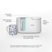 Cricut Mug Press for Personalized Infusible Ink Mugs - Create Custom Dishwasher-Safe Gifts - Professional Quality Easy One-Touch Settings