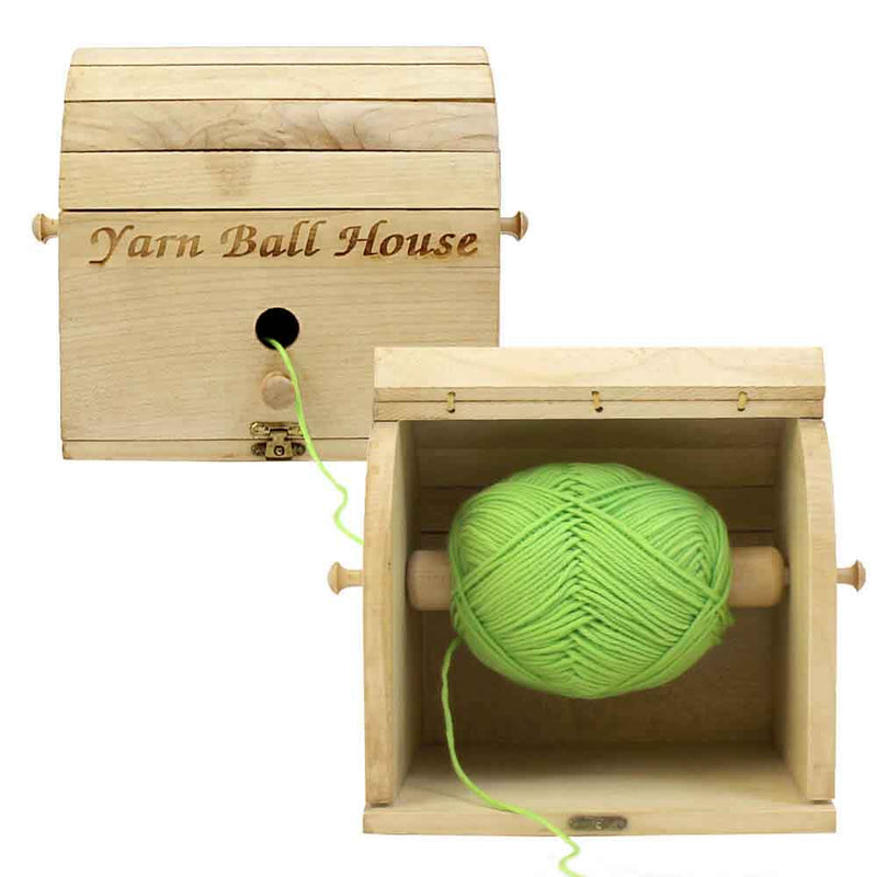 Scheepjes Yarn ball house maple wood