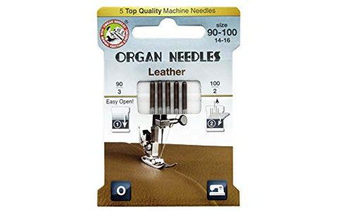 ORGAN NEEDLES Leather Assortment (3ea, 2ea Eco Pack #90-#100 Combo Metallic x 5 Needles