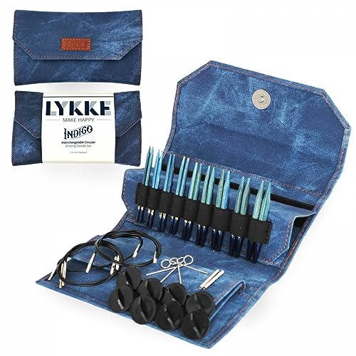 Lykke 3.5" Indigo Interchangeable Knitting Needle Set