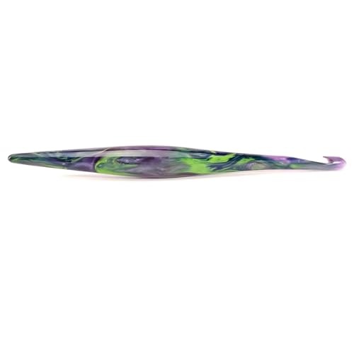Furls Crochet Hook, Borealis Streamline Galaxy, Ergonomic Handle Crochet Hooks 7"