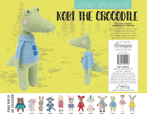 Crochet Amigurumi Kit-KOBI THE CROCODILE