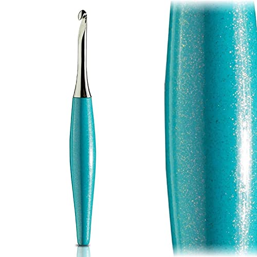 Furls Odyssey Turquoise Crochet Hook, Nickel Tip, Ergonomic