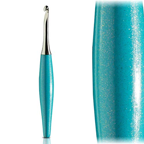 Furls Odyssey Turquoise Crochet Hook, Nickel Tip, Ergonomic