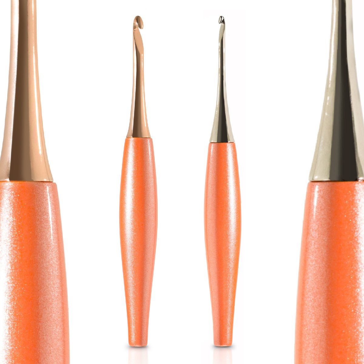 Furls Odyssey Crochet Hooks, Peach and Nickel