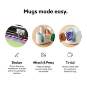 Cricut Mug Press for Personalized Infusible Ink Mugs - Create Custom Dishwasher-Safe Gifts - Professional Quality Easy One-Touch Settings
