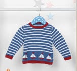 Knitting Boy's Sweater Pattern, Sailboat Sweater, Digital Download, Pattern Only