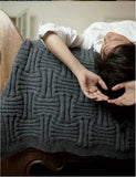Basket Weave Throw Blanket Pattern, Cozy Home Décor (Digital Download)