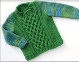 Boys Cable Knit Sweater Pattern - Easy Knitting, DIY Apparel (Digital Download)
