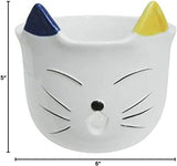 Cat Yarn Bowl, Yarn Bowl for Crocheting and Knitting Made of Ceramic 566 Inches Tangle Free