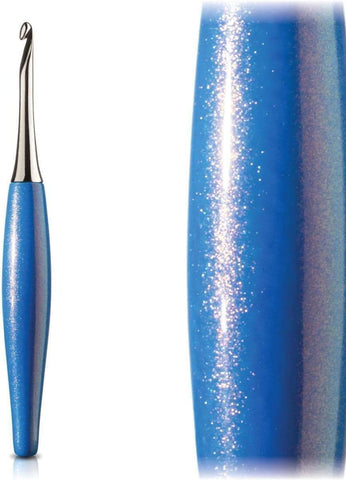 Furls Crochet Hook, Blue Odyssey Nickel Plated, Discontiuned, Rare, New