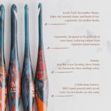 Furls Crochet Hook, Limited Edition NEBULA Streamline Galaxy, Ergonomic Handle Crochet Hooks