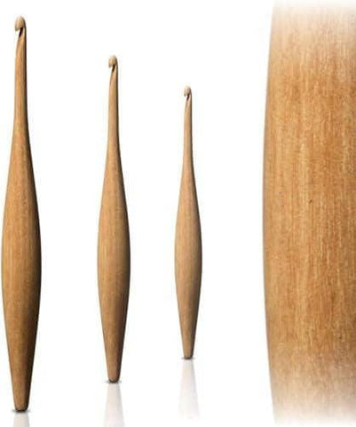 Furls Crochet Hook, Streamline Camwood, Ergonomic Handle Crochet Hooks 7"