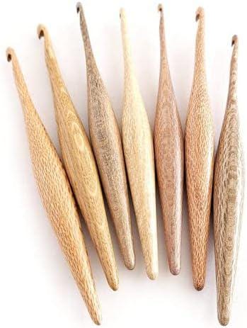 Furls Crochet Hook, Streamline Silver Oak, Ergonomic Handle Crochet Hooks 7"