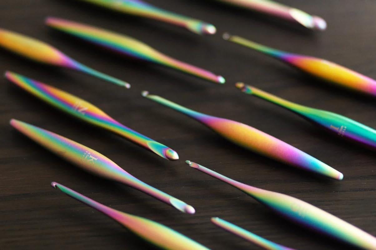 Furls Streamline Metal Crochet Hooks, Aura color, Matte Finish