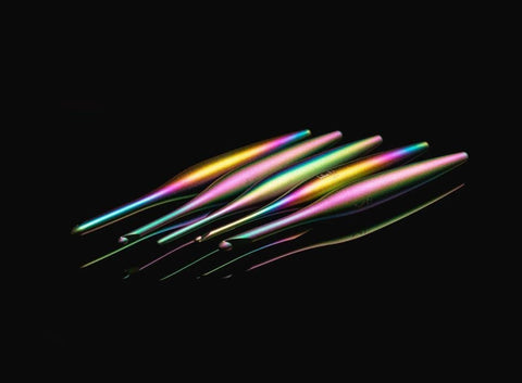 Furls Streamline Metal Crochet Hooks, Aura color, Matte Finish