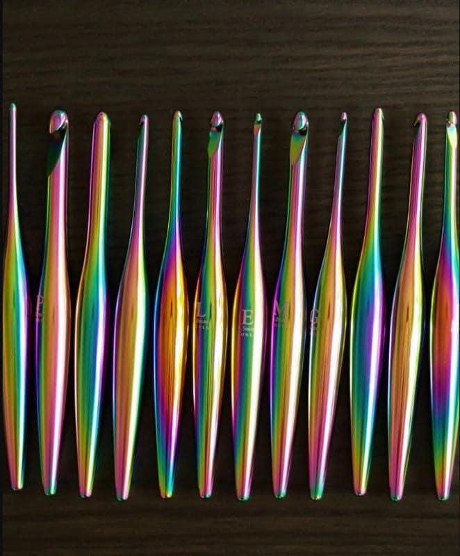 Furls Streamline Metal Crochet Hooks, Aura color, Matte Finish