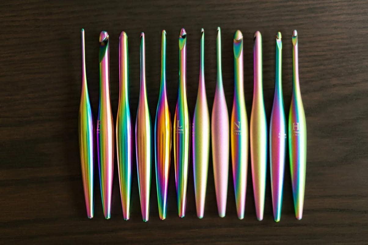 Furls Streamline Metal Crochet Hooks, Aura color, Matte Finish