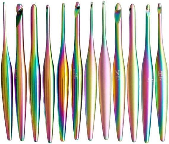 Furls Streamline Metal Crochet Hooks, Aura color, Matte Finish