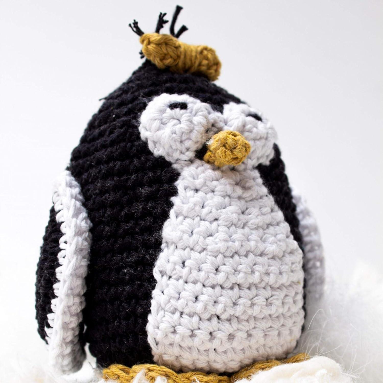 Hoooked Penguin Coco Yarn Kit W/Eco Barbante Yarn-