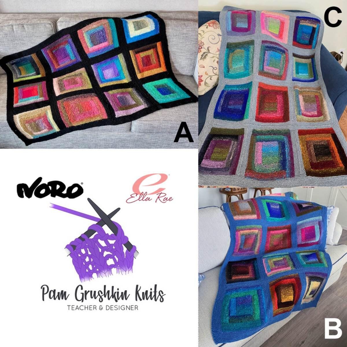 NORO Heart Scarf Knitting Kit – Cozy Heart Design (Digital Download)