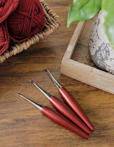 RED Furls Crochet Hook, Odyssey Nickel Plated, Discontiuned, Rare, New