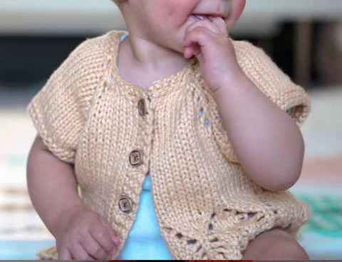 Skye Baby Cardigan Knitting Pattern – Beginner-Friendly DIY (Digital Download)