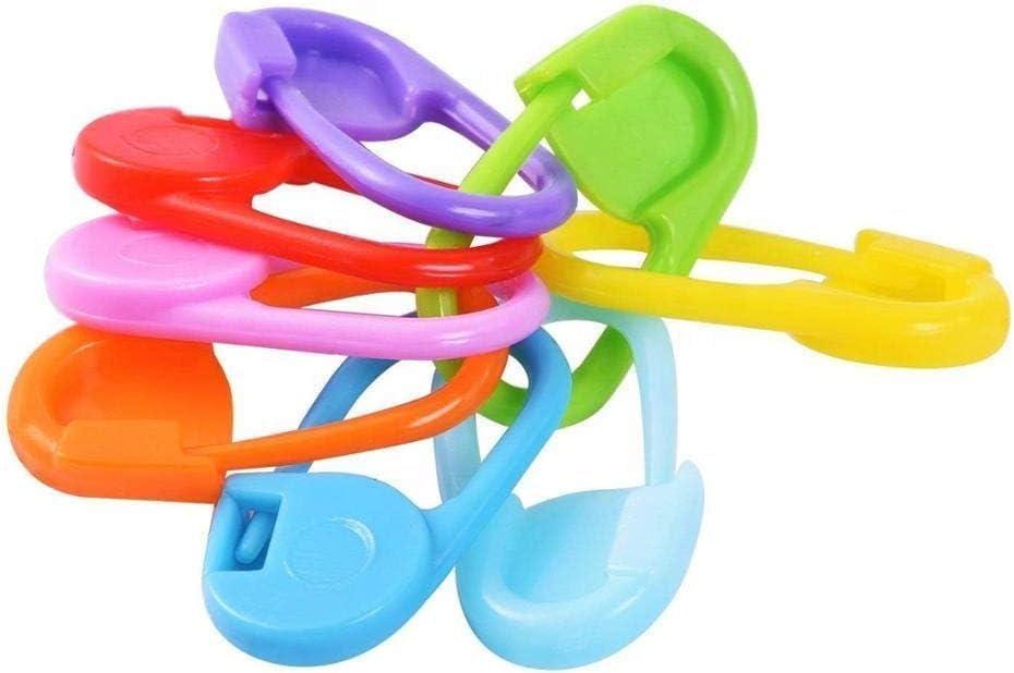 Stitch Markers, 104 Pieces with 8 Colors, for Crocheting, Needle Clip with Storage Box Container